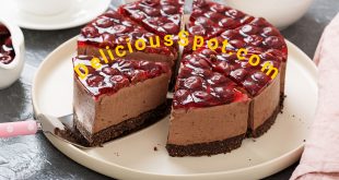 No-Bake Cold Chocolate Cheesecake – Infused with Cherry Jelly